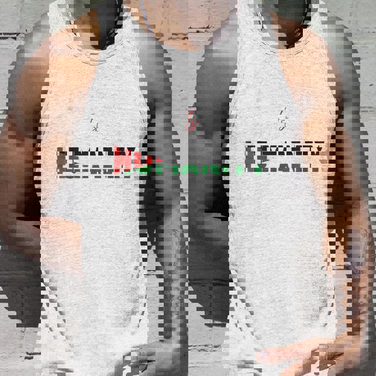 パレスチナと共に立つことは、人類のないガザに立ち向かうこと。 タンクトップ 彼への贈り物