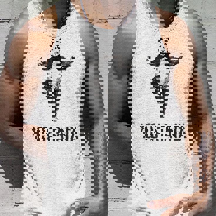 パンダ ヨガポーズ 水墨画 おもしろ 運動 和風 動物 タンクトップ 彼への贈り物