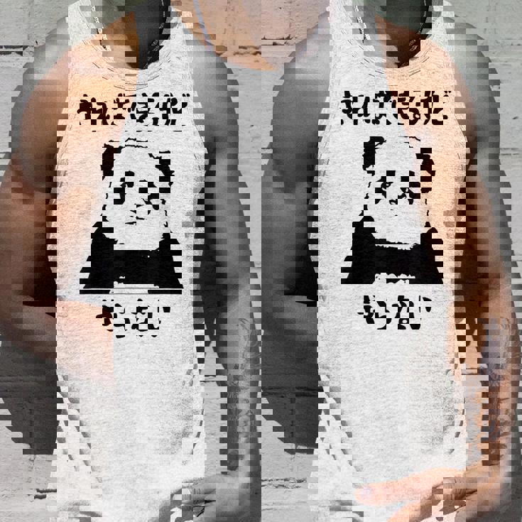 パンダ「やればできるけどやらない」文字入り おもしろ 筆文字 面白い 服 面白い タンクトップ 彼への贈り物