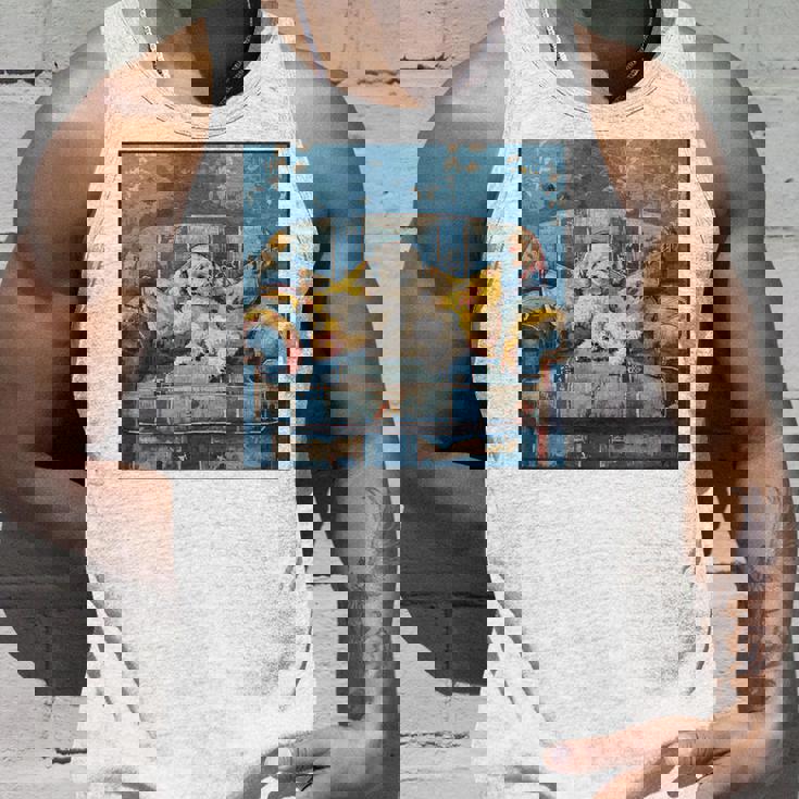 ビション・フリーゼ 音楽愛好家 絵画 犬 タンクトップ 彼への贈り物