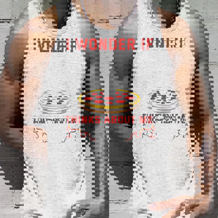 バックプリント ピザも私のことを考えているのかな タンクトップ 彼への贈り物