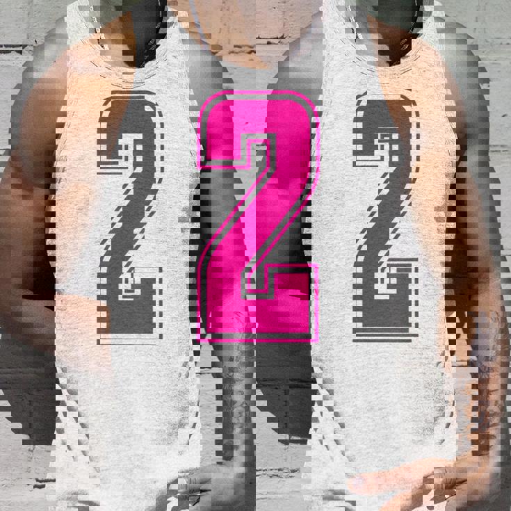 ピンク色背番号 2 チーム短大スポーツピンク色背番号付きユニフォーム タンクトップ 彼への贈り物