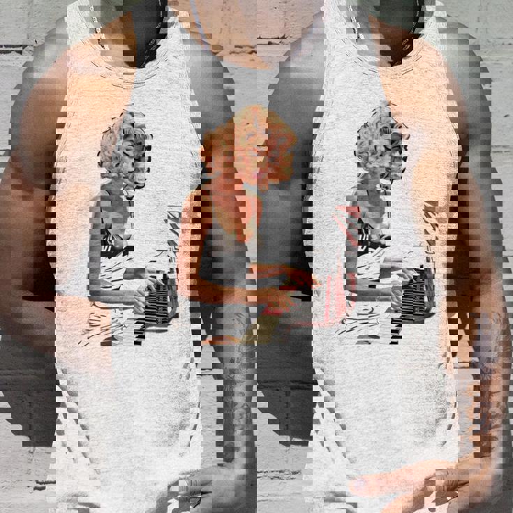 ピンナップガール ピアノ ピアニスト ヴィンテージ 長袖tシャツ タンクトップ 彼への贈り物