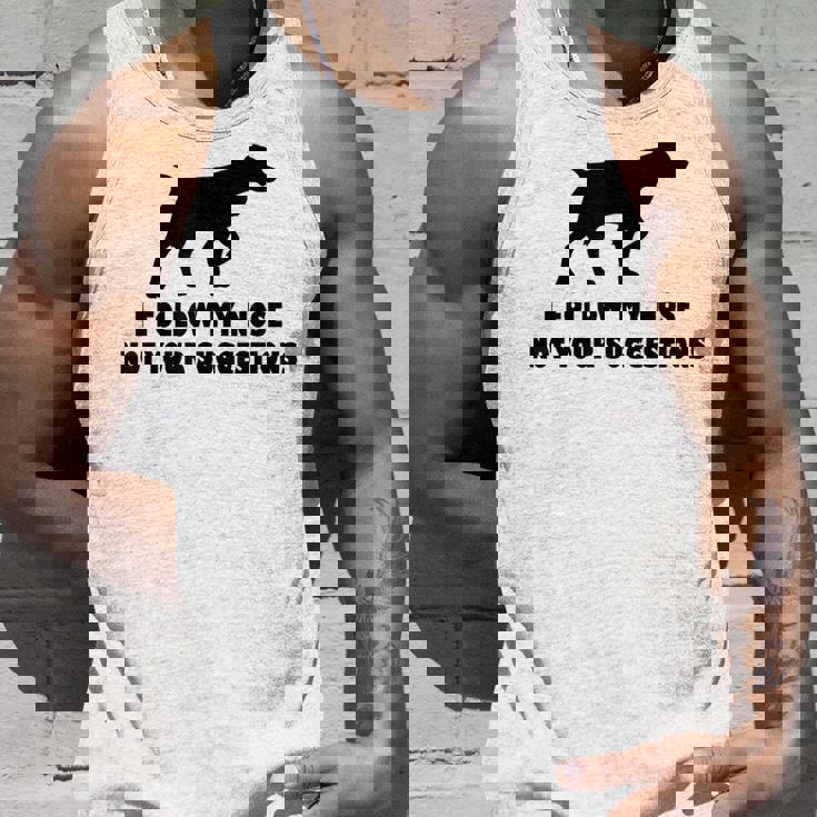 ブリタニー・スパニエル 私はあなたの提案ではなく私の鼻に従います タンクトップ 彼への贈り物