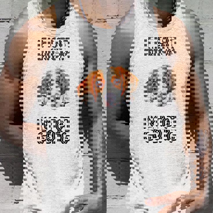 ブリタニー・スパニエル犬を連れて行けないなら行かない タンクトップ 彼への贈り物