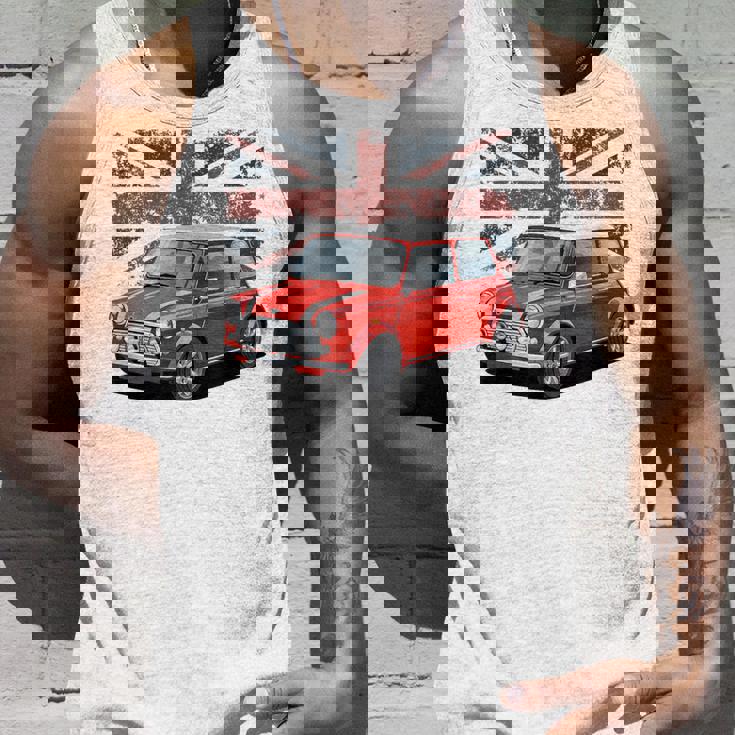 ブリティッシュクラシックカー レッドミニスポーツカー タンクトップ 彼への贈り物