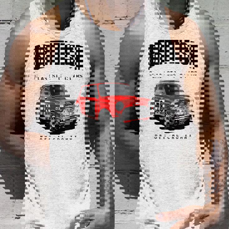 ブリティッシュクラシックスポーツカーズ 有名なラリーミニ タンクトップ 彼への贈り物