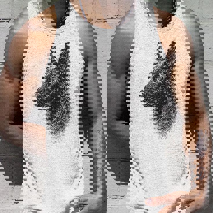 ベルギーシェパード 犬 グラフィック ペットアート ベルギーシェパード タンクトップ 彼への贈り物