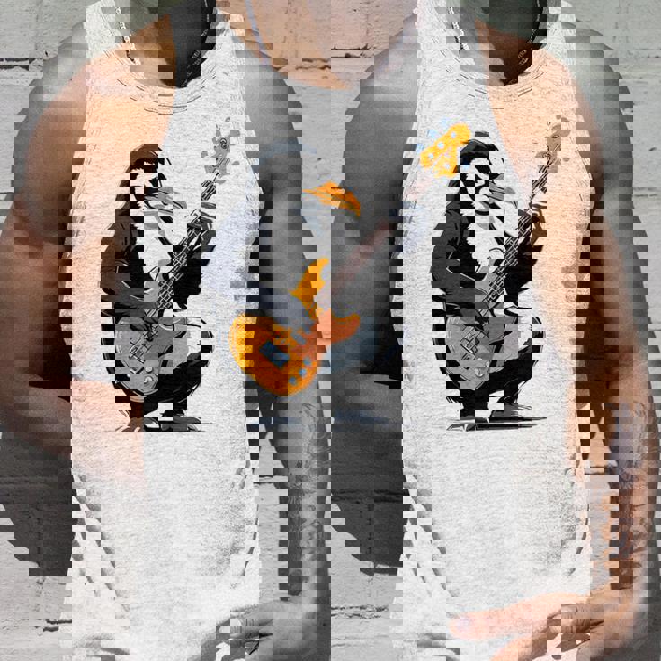 ベースギターを弾くペンギン ペンギン タンクトップ 彼への贈り物