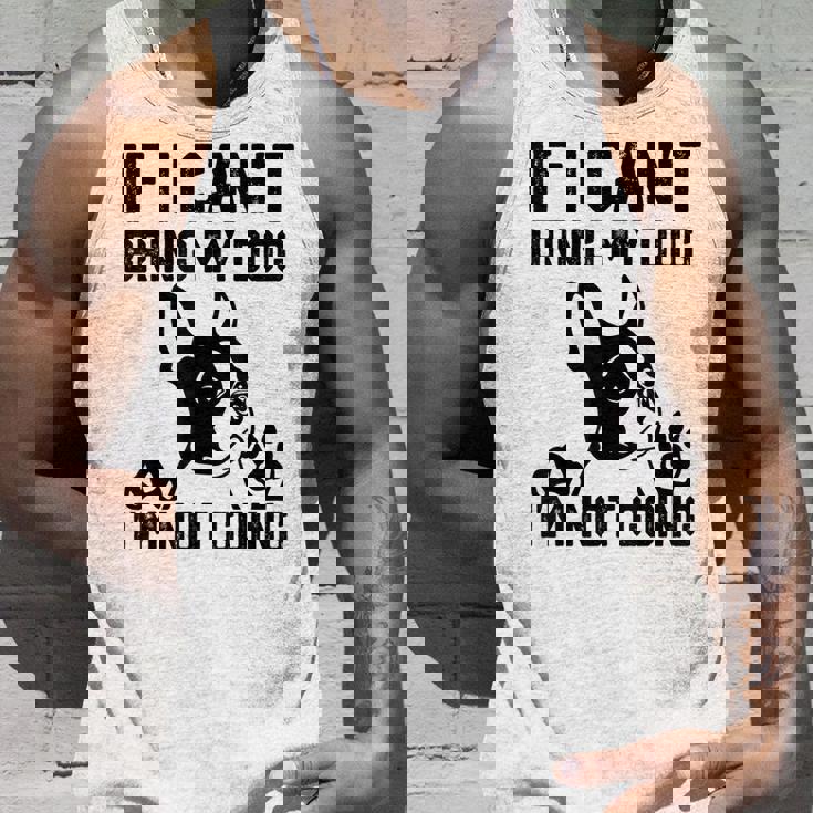 ボストンテリア 犬を連れてこられないなら行かない タンクトップ 彼への贈り物