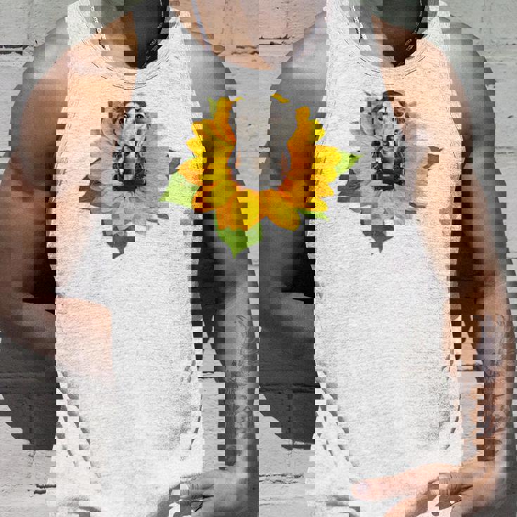 ポケットの中の犬 花 サルーキ タンクトップ 彼への贈り物