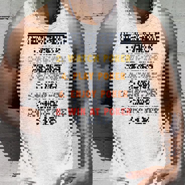 ポーカー パーフェクトデイ ポーカーハンド テキサスホールデムプレーヤー ポーカー タンクトップ 彼への贈り物