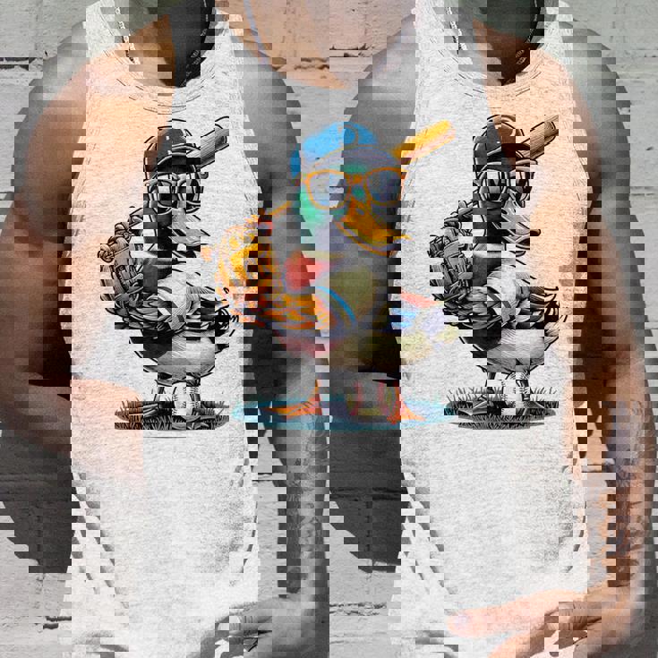 マガモのアヒル 野球愛好家 アヒル 野球 タンクトップ 彼への贈り物