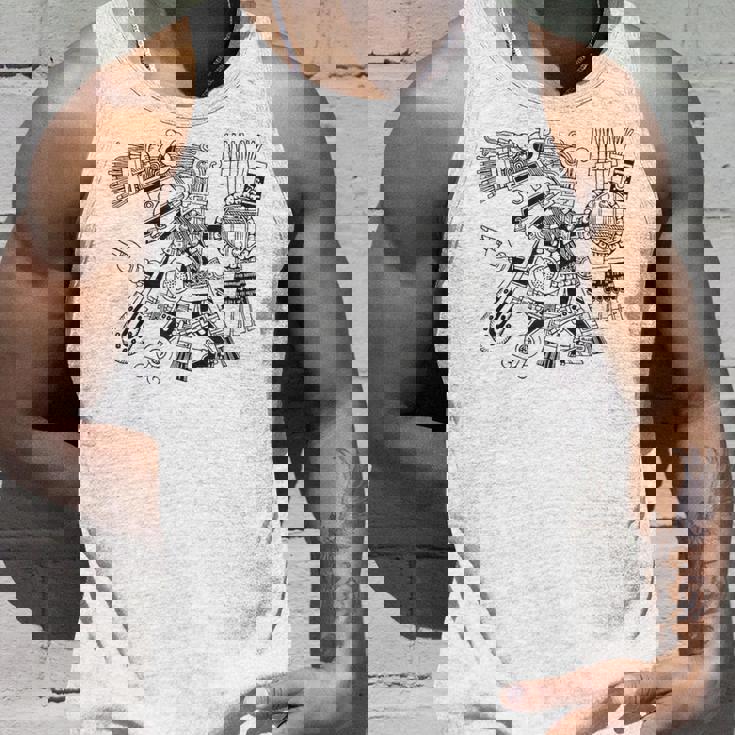 マヤの守護神テスカトリポカの戦士アステカインディアンメキシコ タンクトップ 彼への贈り物