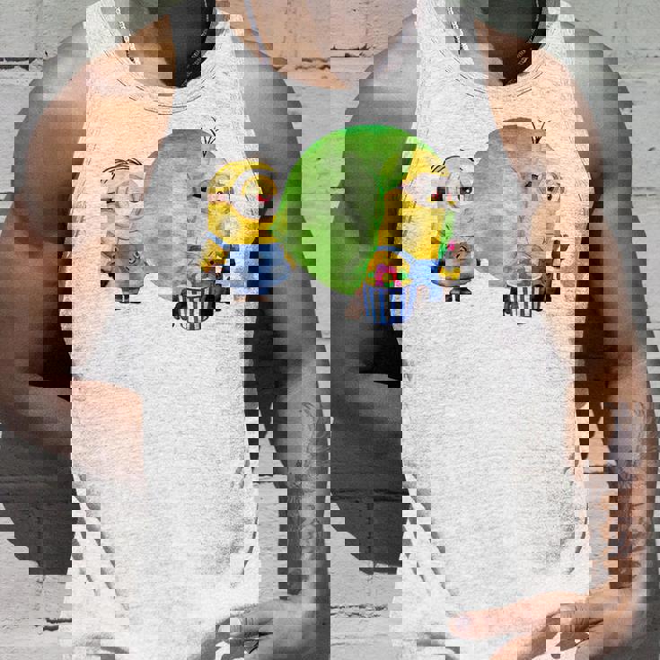 ミニオン Water Colorballoongum Green タンクトップ 彼への贈り物