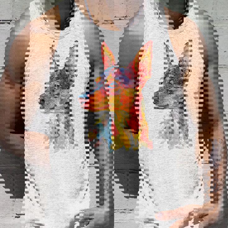 ミニチュア ピンシャー 犬 ペット カラフル ミニチュア ピンシャー タンクトップ 彼への贈り物