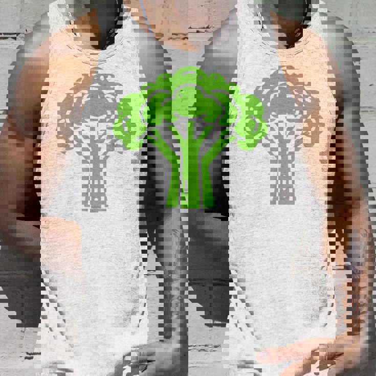 ミニマリスト かわいい ブロッコリー シンプルな野菜 ブロッコリー タンクトップ 彼への贈り物