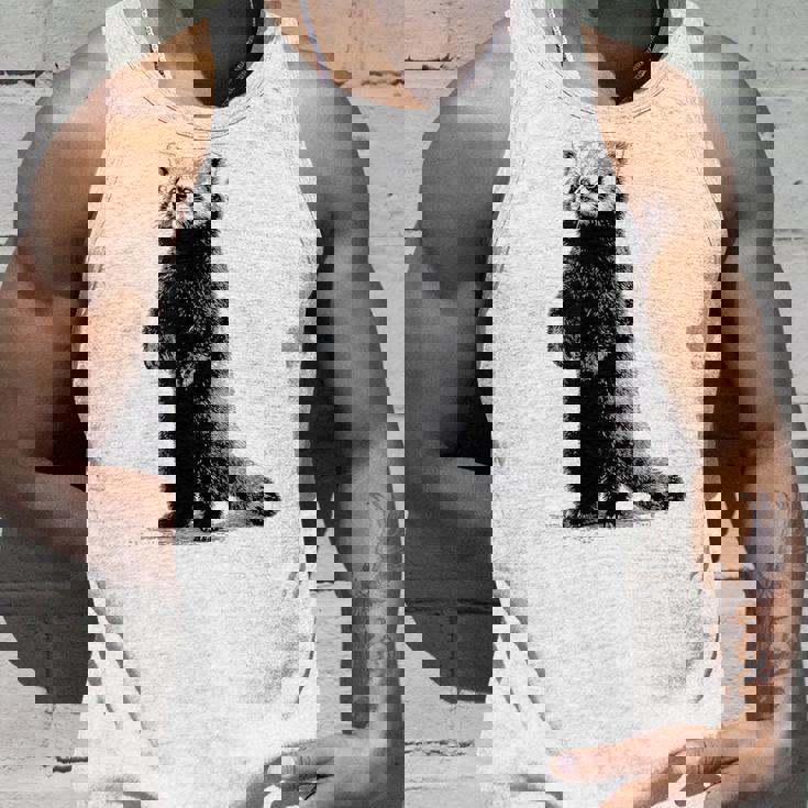 ミニマリストデザインのレッサーパンダ タンクトップ 彼への贈り物