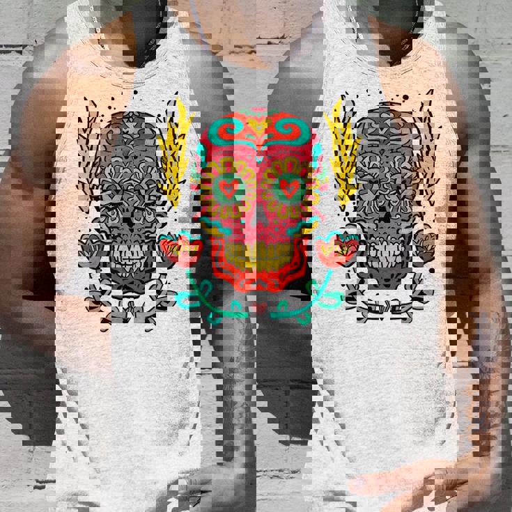 メキシカンホリデー カーニバル マスク カラフル スカル タンクトップ 彼への贈り物