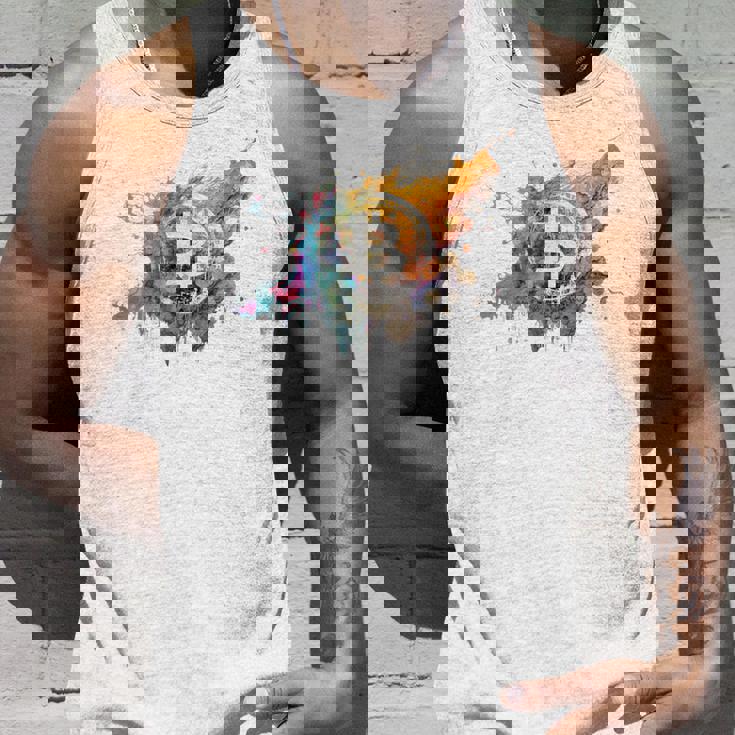 モダンビットコインアート Hodl Btc Btcアート カラフルなビットコイン タンクトップ 彼への贈り物