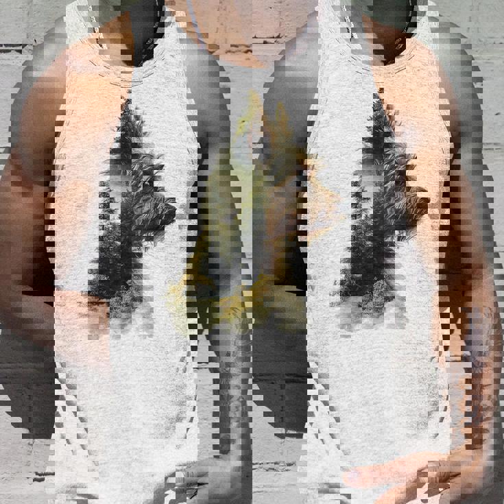 ヨークシャーテリア 犬 モチーフ ペット アートワーク ヨークシャーテリア タンクトップ 彼への贈り物