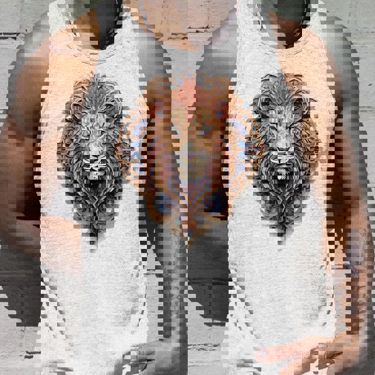 ライオン 動物 彫刻 動物園 抽象芸術 絵画 ライオン タンクトップ 彼への贈り物