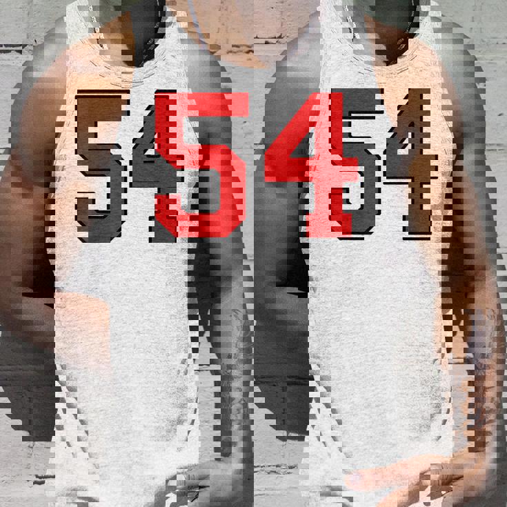 ラッキーナンバー54 クラシックカレッジアメリカン代表チームのファンプレイヤー タンクトップ 彼への贈り物