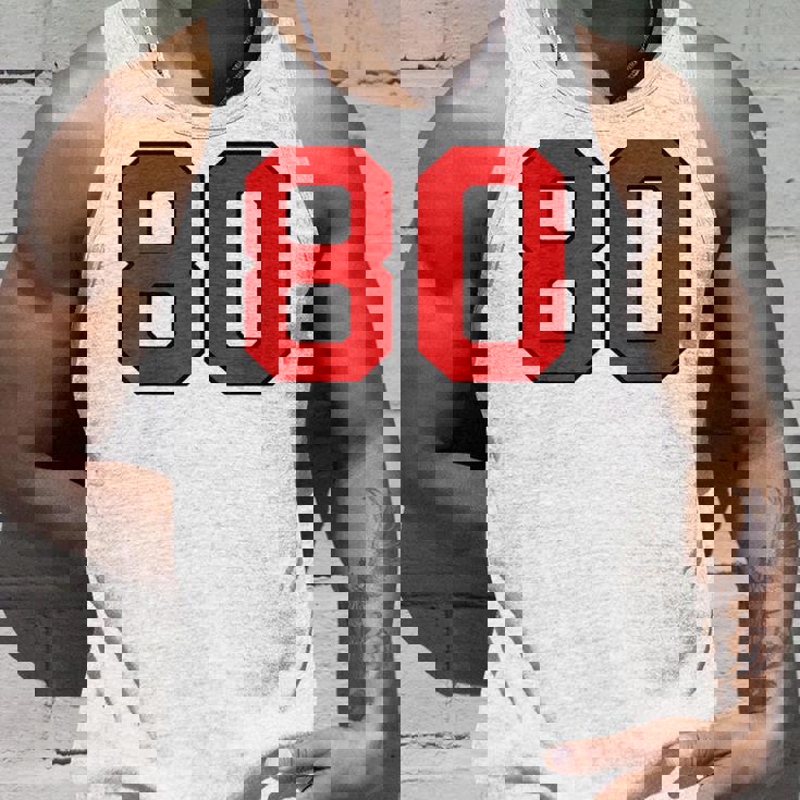 ラッキーナンバー80 クラシックカレッジアメリカン代表チームのファンプレイヤー タンクトップ 彼への贈り物