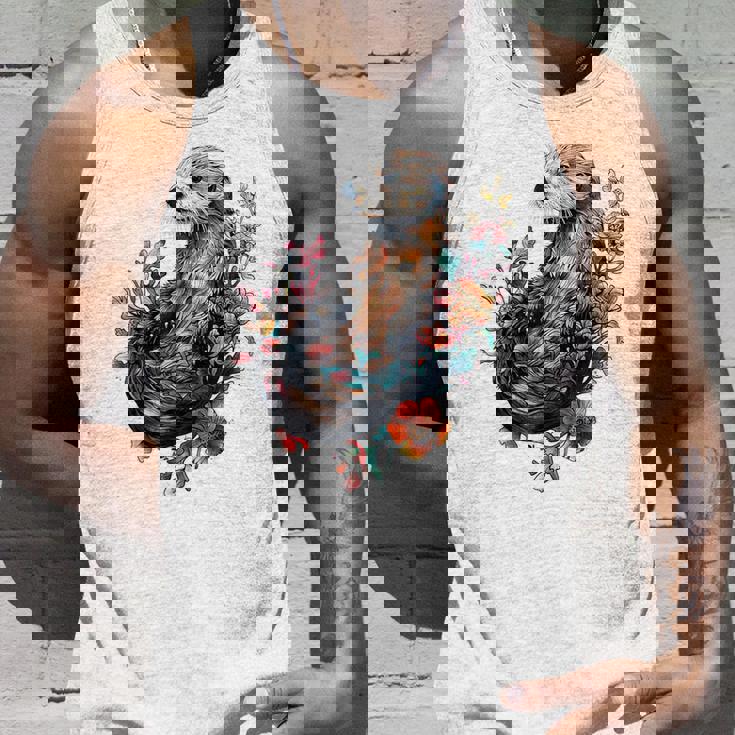 ラッコ フローラルアクセント タンクトップ 彼への贈り物