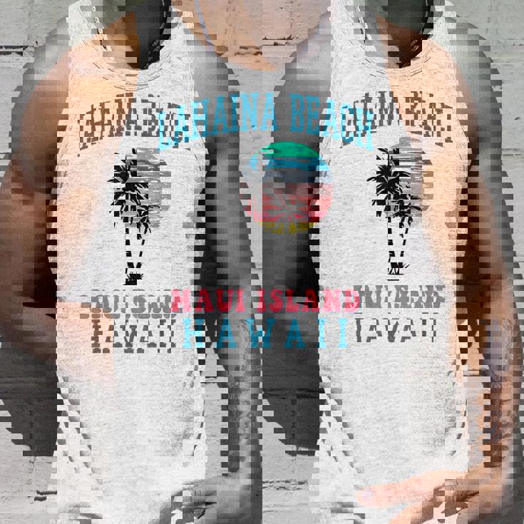 ラハイナ ビーチ マウイ ハワイ ビーチ ヤシの木 夏 ハワイアン タンクトップ 彼への贈り物