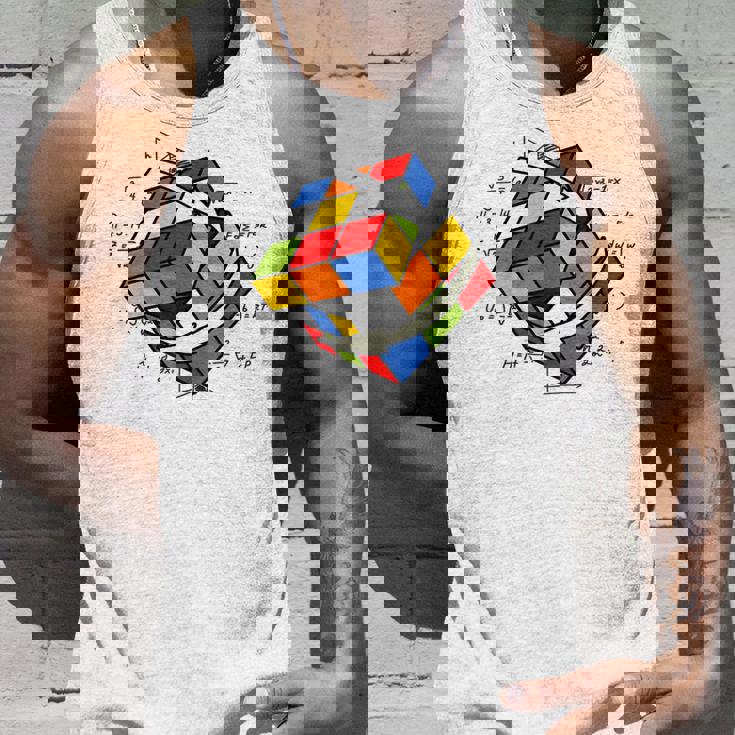 ルービックキューブ ルービックキューブ マジックキューブ レトロ ルービ ヴィンテージ オタク タンクトップ 彼への贈り物