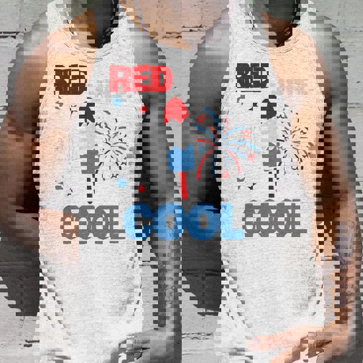 レッド ホワイト クールなアメリカ国旗 アイスキャンディー 面白い 7月4日 長袖tシャツ タンクトップ 彼への贈り物