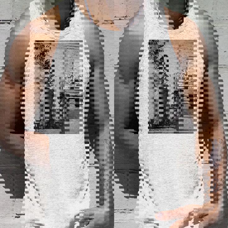 レッド・ツェッペリンのギタリスト、ジミー・ペイジ 1970 タンクトップ 彼への贈り物