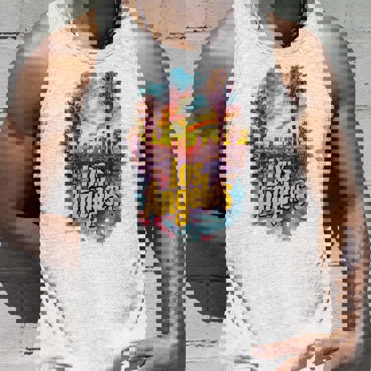 ロサンゼルス カリフォルニア サンセット スカイライン アーバン お土産 タンクトップ 彼への贈り物