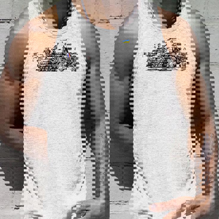 ロシアのbmpを盗むウクライナの農家 ウクライナを支援 タンクトップ 彼への贈り物