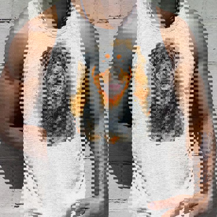 ロットワイラー 犬 モチーフ ペット アートワーク カラフル ロットワイラー タンクトップ 彼への贈り物