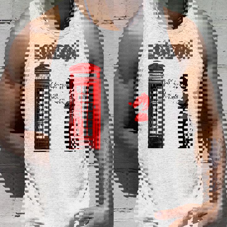 ロンドン・バンクシー・ゴッド・セーブ・ザ・クイーン タンクトップ 彼への贈り物