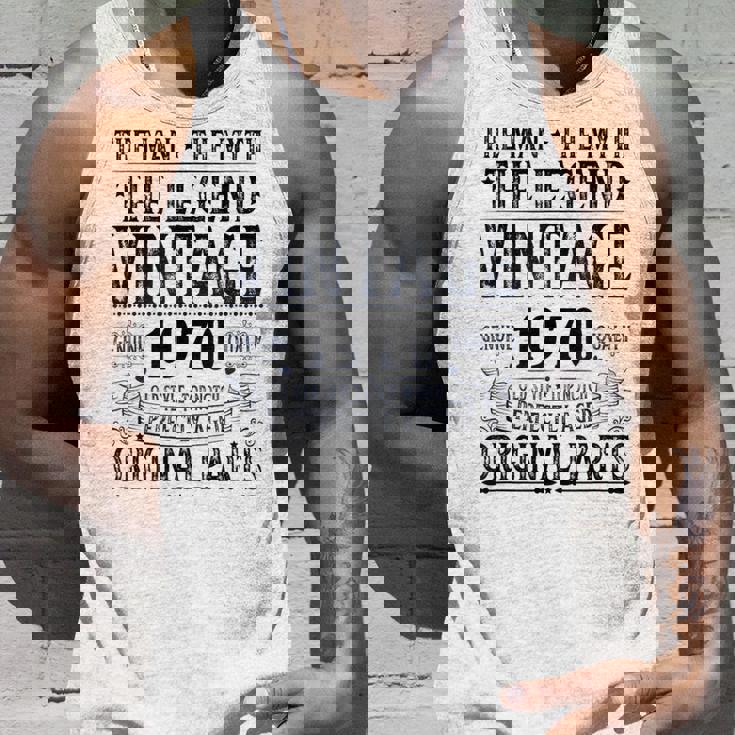 ヴィンテージ 1970 男性用 レトロ 面白い 1970 誕生日 タンクトップ 彼への贈り物