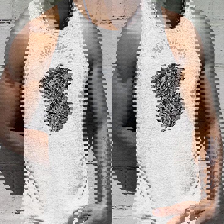 ヴィンテージ Hd オートバイtwin ショベルヘッド エンジン ドローイング バイカー タンクトップ 彼への贈り物