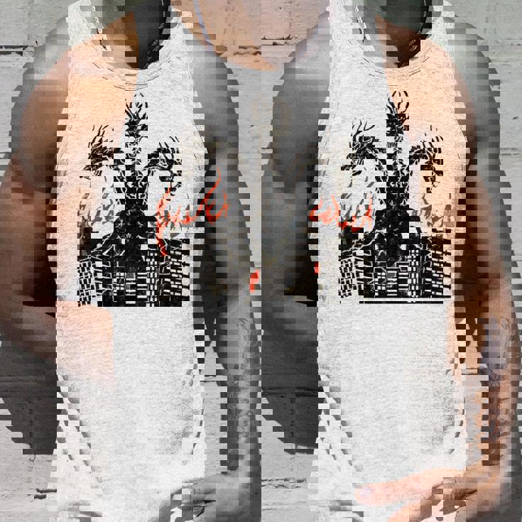 ヴィンテージ ドラゴンキング ギドラ アート サンセット 日本人 キッズ メンズ タンクトップ 彼への贈り物