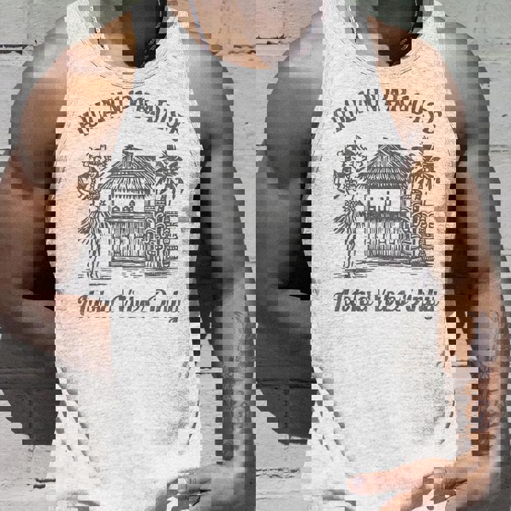 ヴィンテージ ハワイアン フラティキ トロピカル アロハ バイブ レトロ アイランド タンクトップ 彼への贈り物