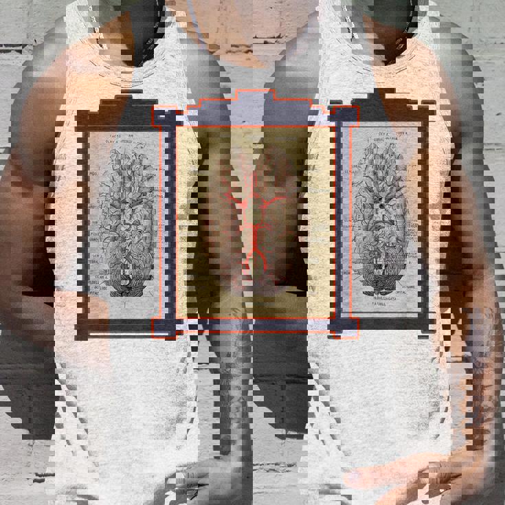 ヴィンテージ 人間の脳 解剖図 タンクトップ 彼への贈り物