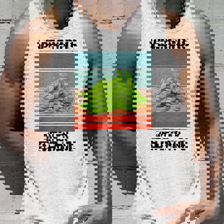 ヴィンテージ 枝豆 食べ物好き 週末は枝豆好きの人へ タンクトップ 彼への贈り物