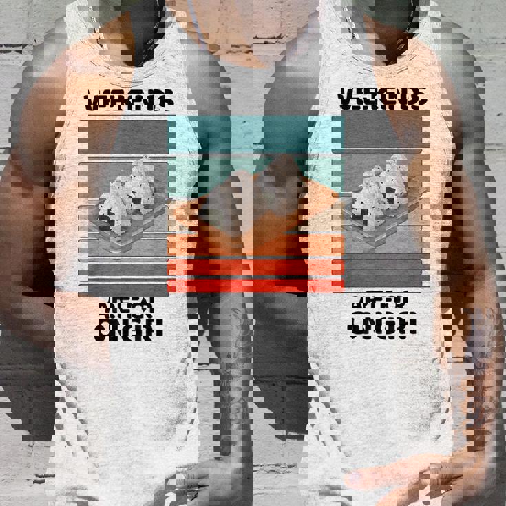 ヴィンテージおにぎりフードラバーウィークエンドはおにぎり好きの為 タンクトップ 彼への贈り物