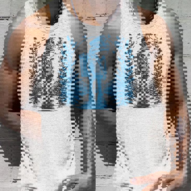 ヴィンテージスタイルの「郵便配達員カエル」 タンクトップ 彼への贈り物