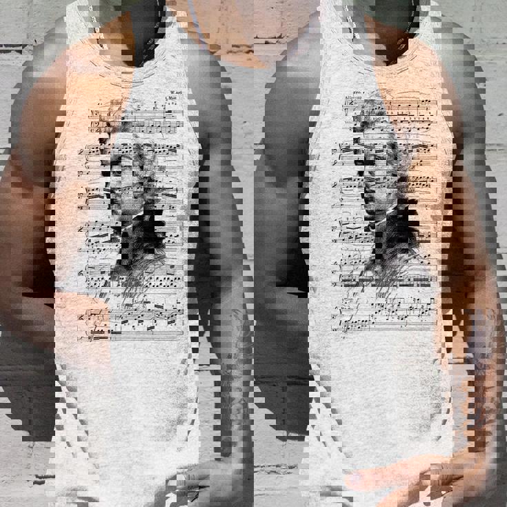 ヴォルフガング・アマデウス・モーツァルト 作曲家 ピアニスト モーツァルト 楽譜 タンクトップ 彼への贈り物