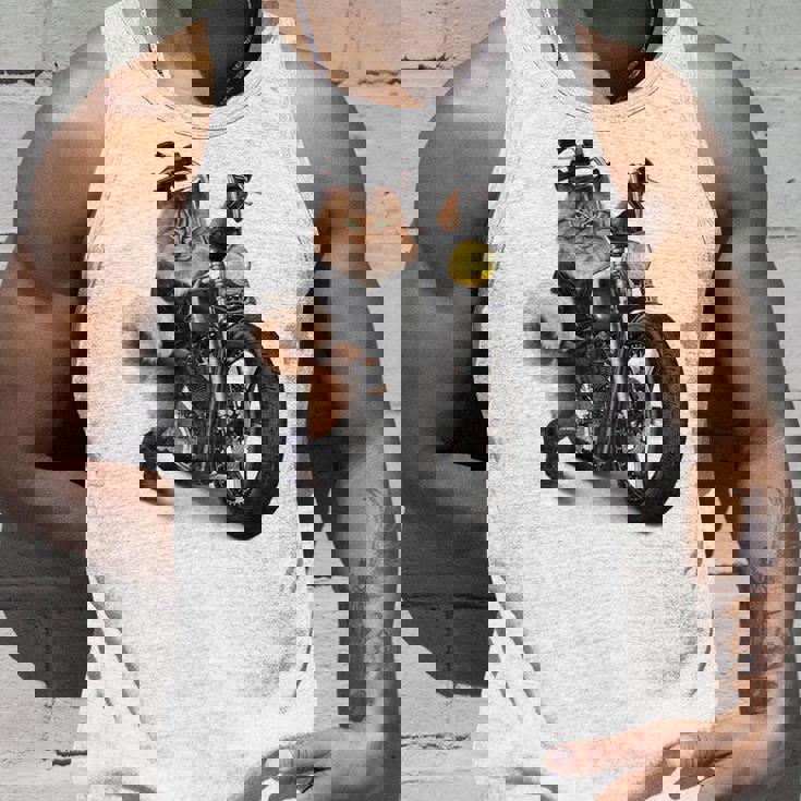 三毛猫 オレンジ猫 ねこ バイク バイカー タンクトップ 彼への贈り物