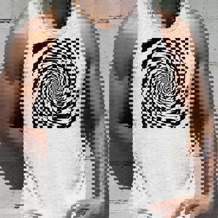 催眠術師 ヒプノシス グラフィック 目の錯覚 トリッピー スパイラル 幾何学模様 タンクトップ 彼への贈り物