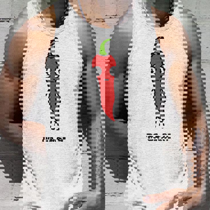 唐辛子 顔 イラスト かわいい おもしろ 面白い 簡単 シンプル ゆるい 野菜 タンクトップ 彼への贈り物