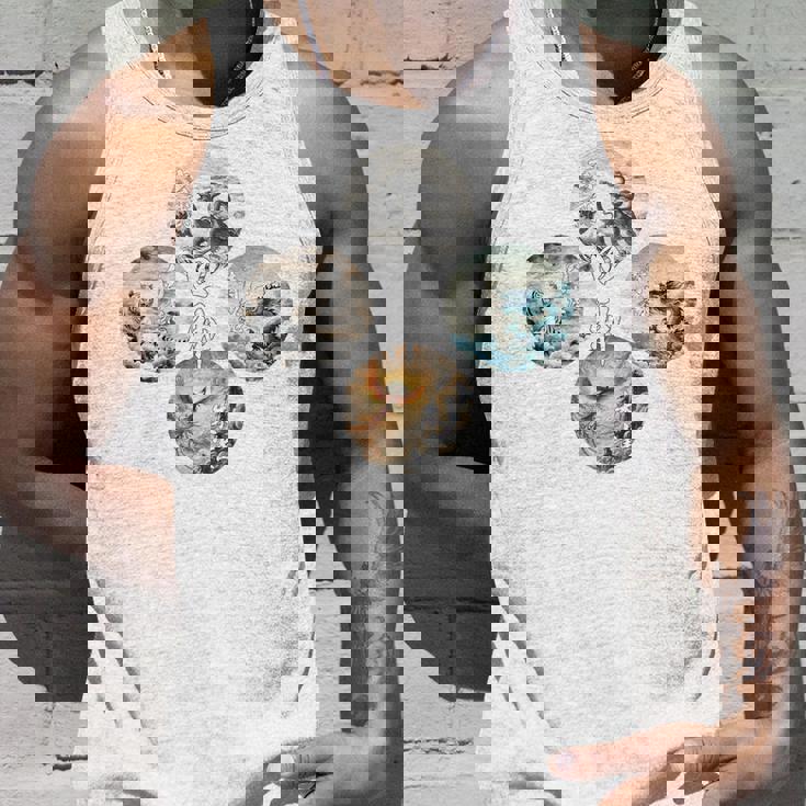 四神 青龍 白虎 朱雀 玄武 四象 東西南北 バックプリント タンクトップ 彼への贈り物